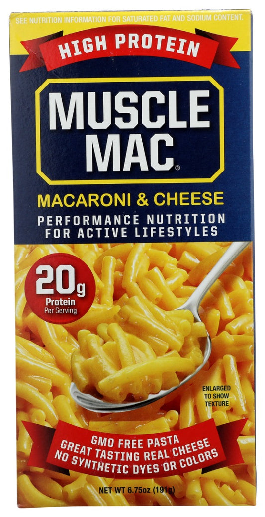 MUSCLE MAC: Mac and Cheese Original Cheddar, 6.75 oz