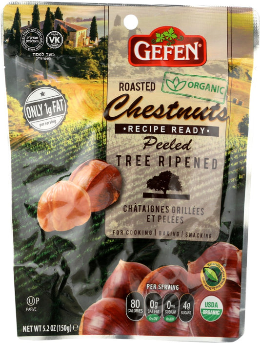 GEFEN: Organic Roasted Peeled Chestnuts, 5.2 oz