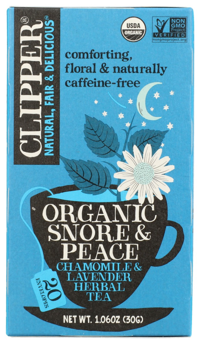 CLIPPER: Organic Snore and Peace Herbal Tea, 1.06 oz