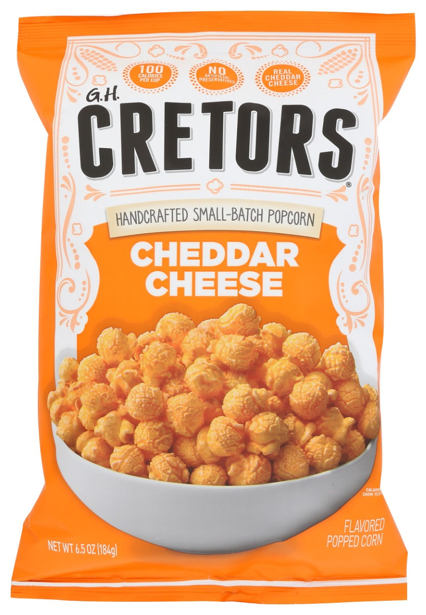 GH CRETORS: Cheddar Cheese Corn, 6.5 oz