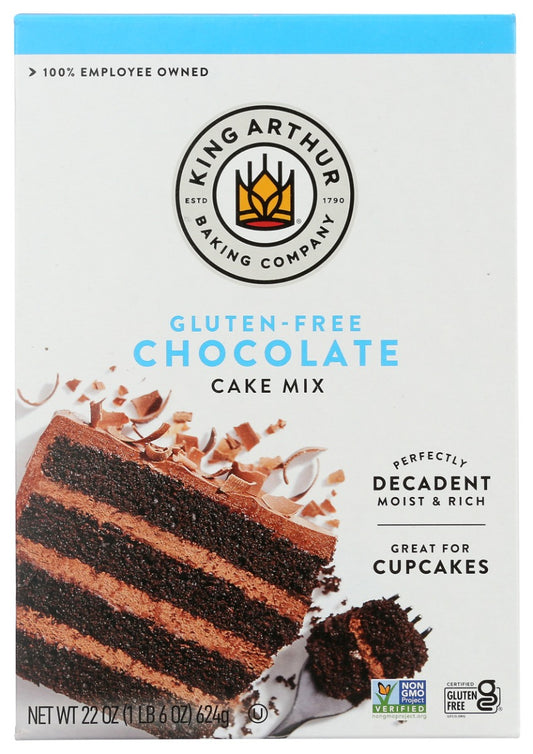 KING ARTHUR: Gluten Free Chocolate Cake Mix, 22 oz
