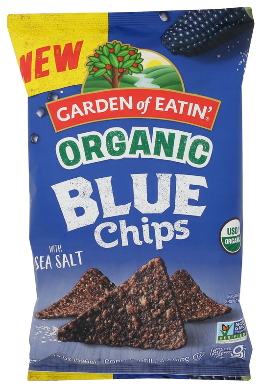 GARDEN OF EATIN: Organic Blue Corn Tortilla Chips, 14 oz