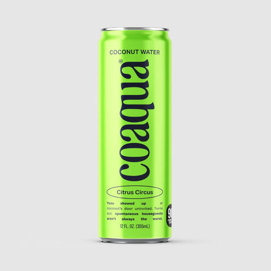 COAQUA: Citrus Circus Coconut Water, 12 fo
