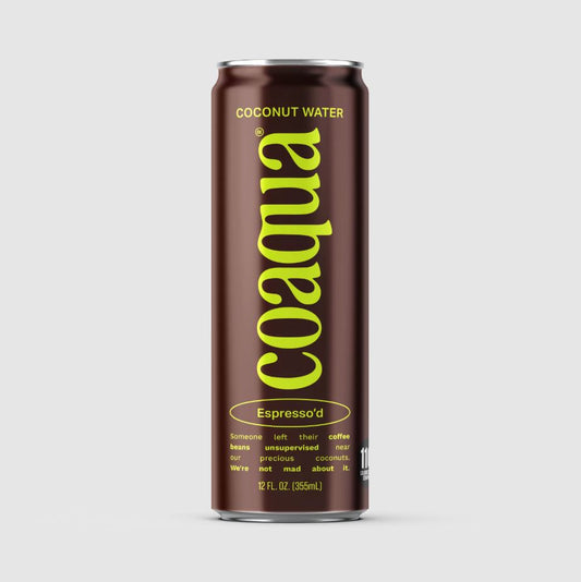 COAQUA: Espressod Coconut Water, 12 fo