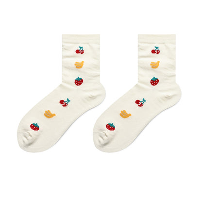Cute Japanese Cartoon Hand-Painted Women's Socks
