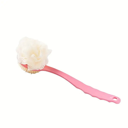 Soft-Bristled Long Handled Bath Brush for Adults