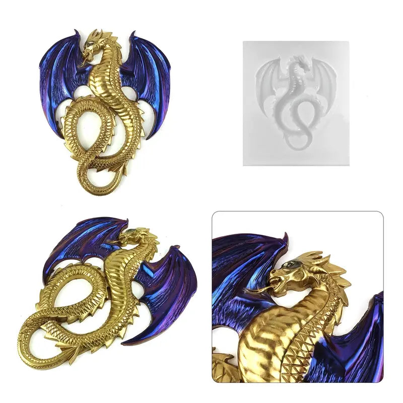 Dragon Silicone Resin Molds for DIY Crystal Crafts