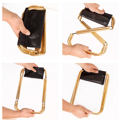 Portable Aluminum Folding Camping Stool for Outdoors