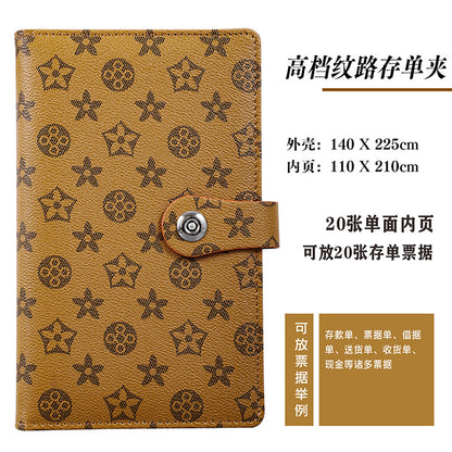 New Leather Textured Bank Document Organizer Wallet