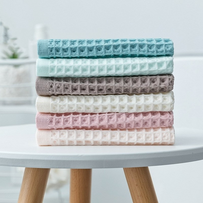 Adult Waffle Soft Cotton Hand Towel - 34x34cm