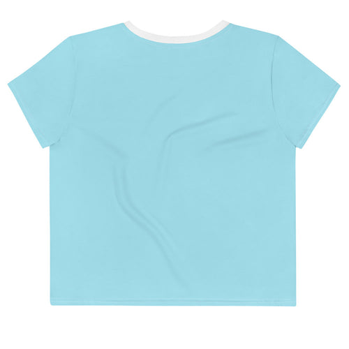 Women's Tropical Simple Wave Crop T-shirt