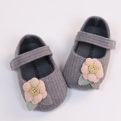 New Floral Soft Sole Baby Princess Shoes for All Seasons