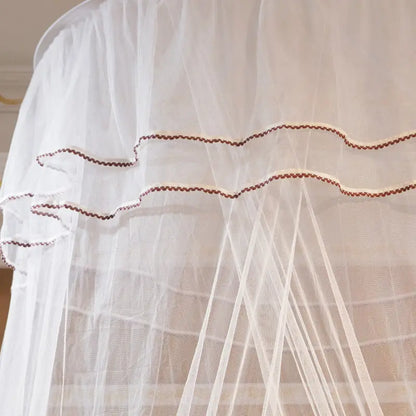 Round Ceiling Mosquito Net with Butterfly Decor (1pc)