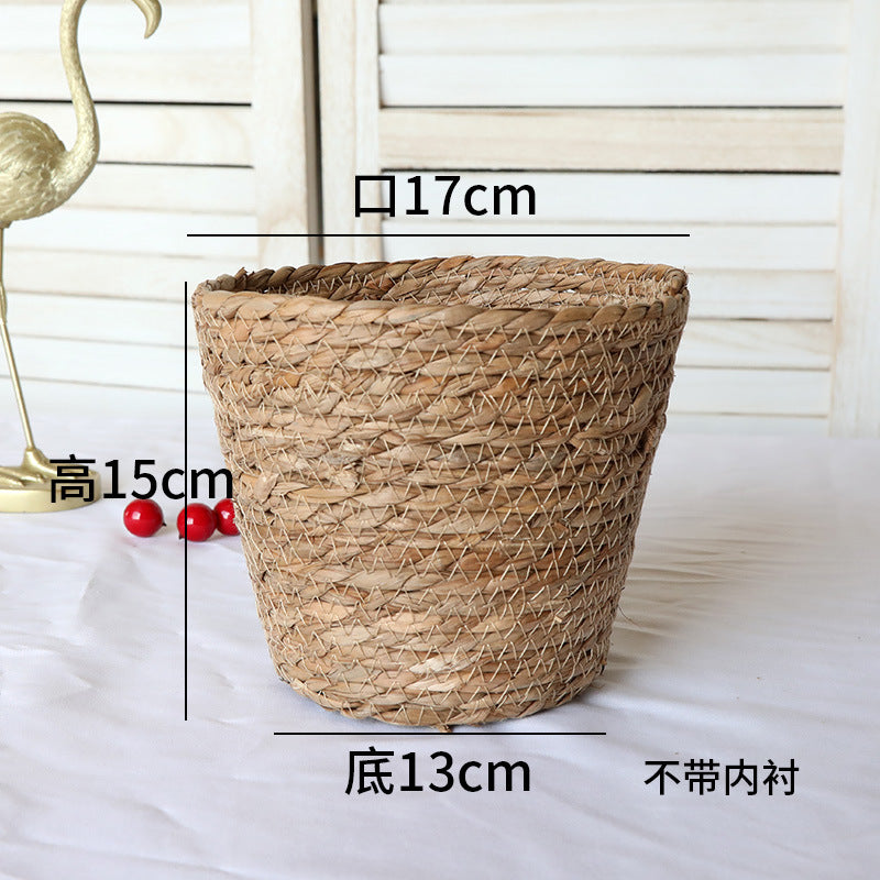 Creative Woven Rattan Flower Basket for Home Decor