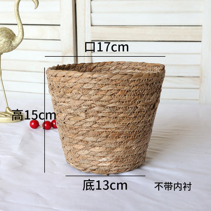 Creative Woven Rattan Flower Basket for Home Decor