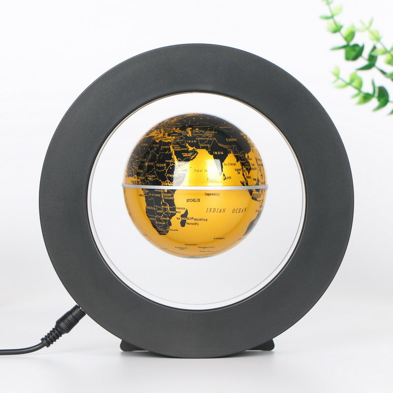 Magnetic Levitation Globe - 4-Inch Blue Home Decor