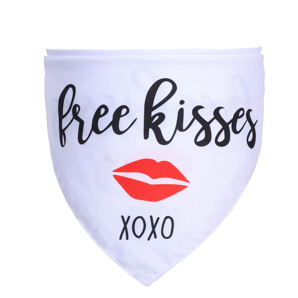 Pet Saliva Towel Scarf - Love Triangle Design