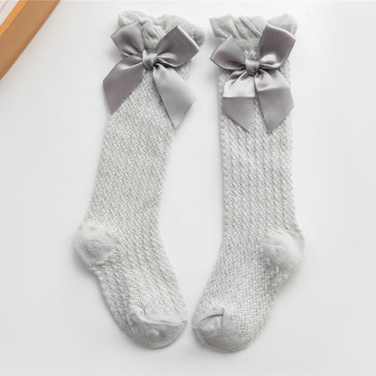 Summer Baby Socks with Bowknot and Mosquito Protection