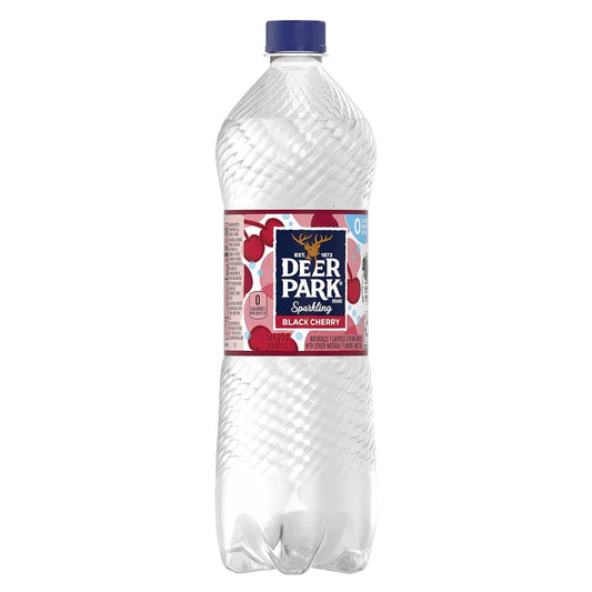 DEER PARK: Black Cherry Sparkling Water, 33.8 fo