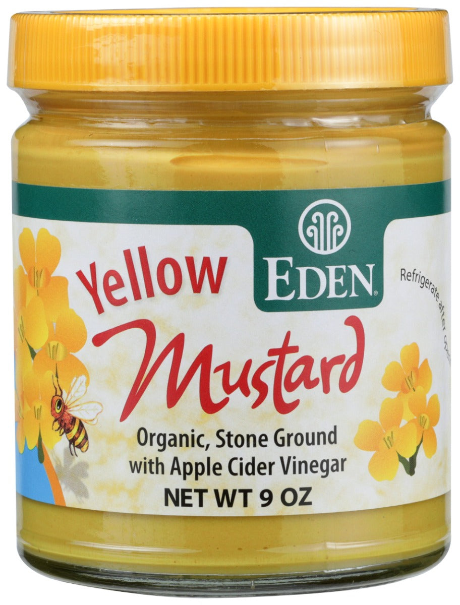 EDEN FOODS: Yellow Mustard Organic Jar, 9 oz