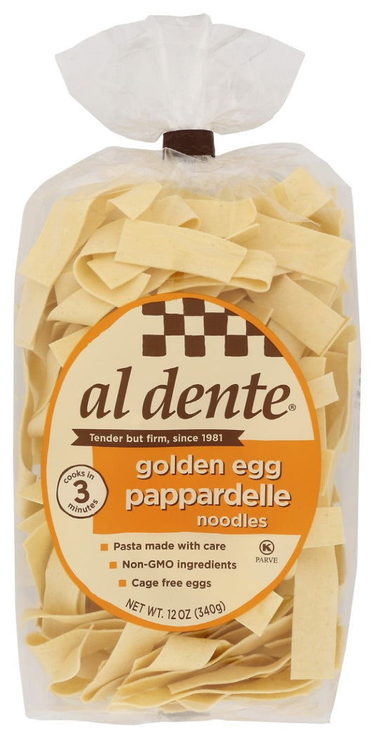 AL DENTE: Golden Egg Pappardelle Pasta, 12 oz