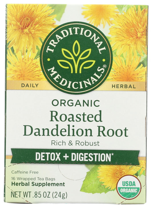 TRADITIONAL MEDICINALS: Roasted Dandelion Root Tea, 16 bg