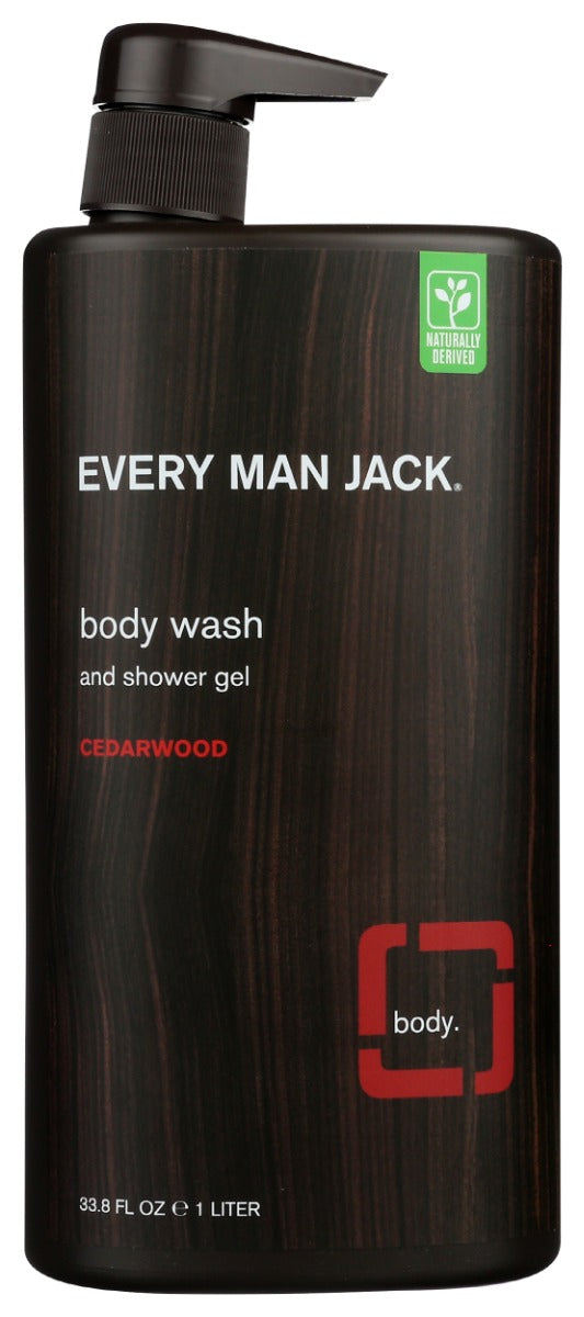 EVERY MAN JACK: Body Wash Cedarwood, 33.8 oz