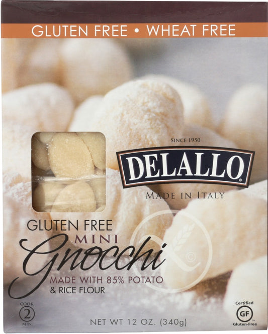 DELALLO: Gluten Free Mini Gnocchi, 12 oz