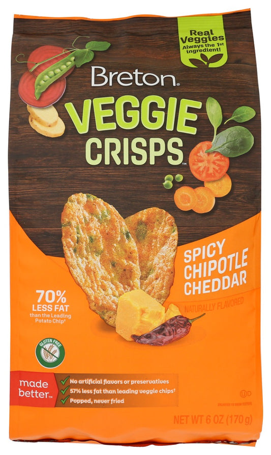 DARE: Breton Veggie Crisps Spicy Chipotle Cheddar, 6 oz