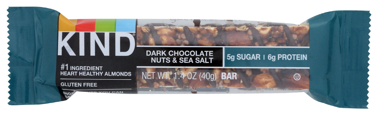 KIND: Dark Chocolate Nuts and Sea Salt Bar, 1.4 oz