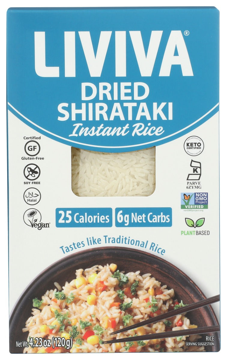 LIVIVA: Dried Shirataki Instant Rice, 4.23 oz