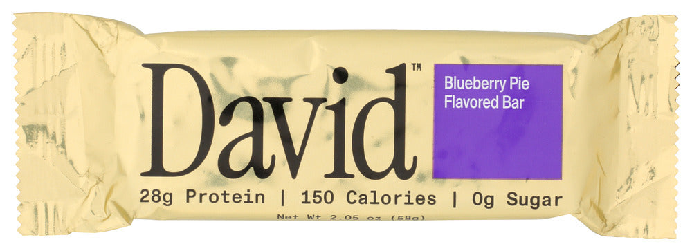 DAVID: Blueberry Pie Protein Bar, 2.05 oz