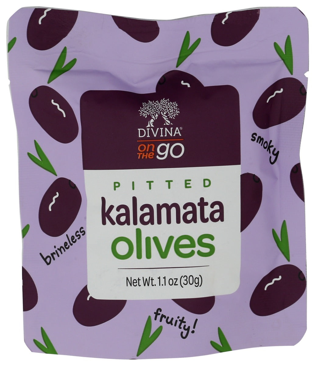 DIVINA: Pitted Kalamata Olives, 1.1 oz