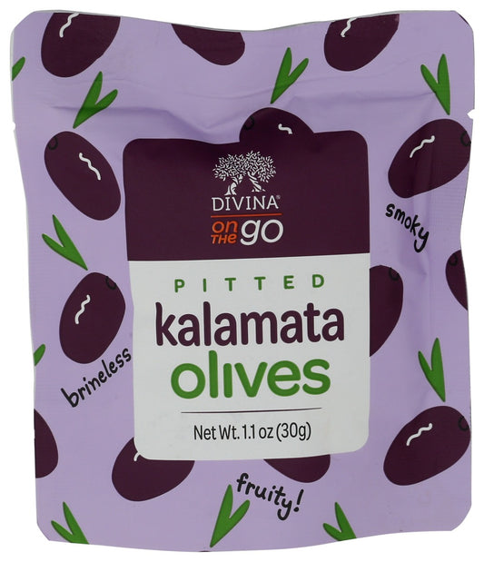 DIVINA: Pitted Kalamata Olives, 1.1 oz
