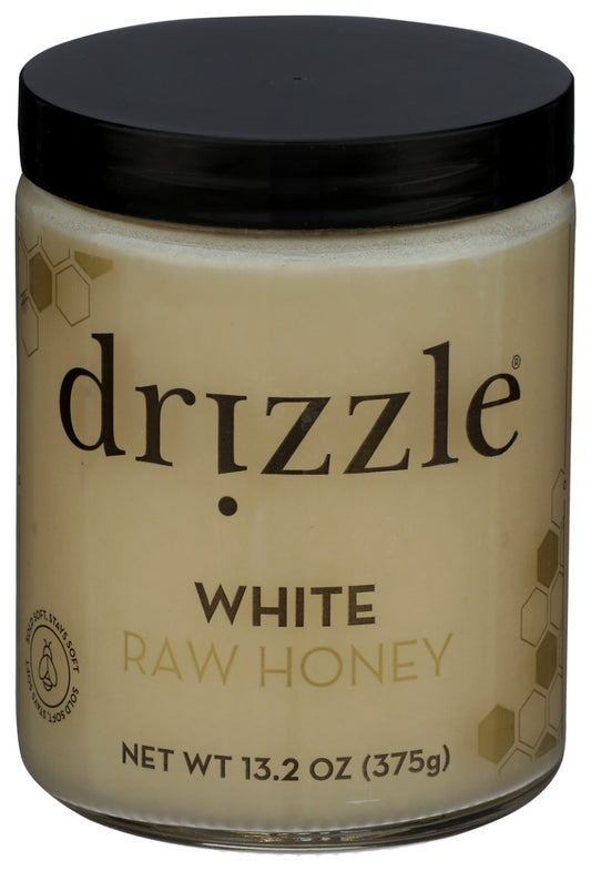 DRIZZLE: White Raw Honey, 13.2 oz