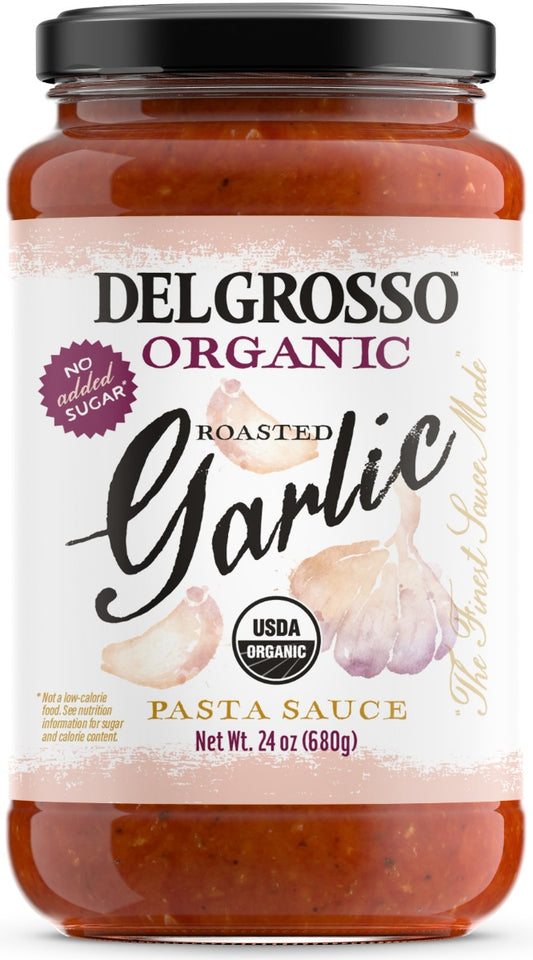 DELGROSSO ORGANIC: Roasted Garlic Pasta Sauce, 24 oz