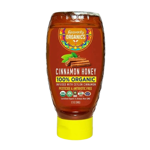 HEAVENLY ORGANICS: Organic Raw Cinnamon Honey Squeeze Bottle, 12 oz