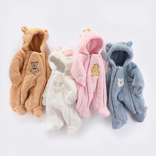 Thick Cotton Baby Winter Jumpsuit for Newborns