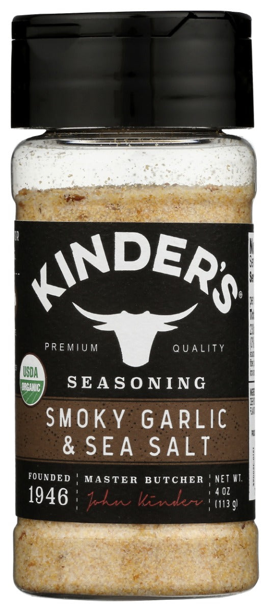 KINDERS: Smoky Garlic and Sea Salt Seasoning, 4 oz