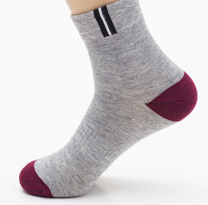 Durable Cotton Sports Deodorant Spring Socks