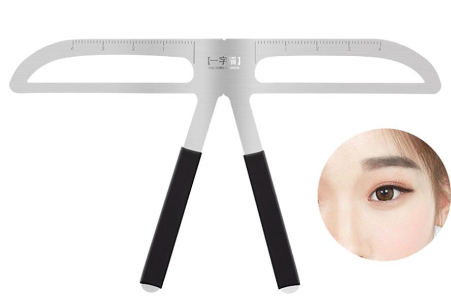 Stainless Steel Brow Ruler and Shaping Tool