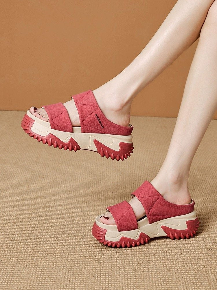 2023 Fashion Vintage Thick-Soled Slide Sandals for Women