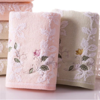 High-Quality Cotton Embroidered Towel for Adults 68x34cm