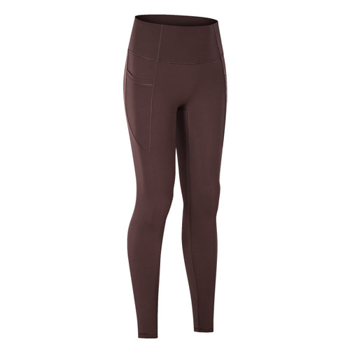 High Waist Yoga Pants with Pocket (No T-Line)