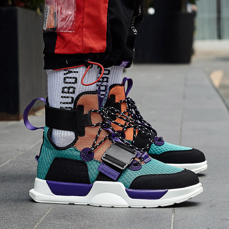 Trendy High-Top Hoverboard Shoes for Boys and Couples