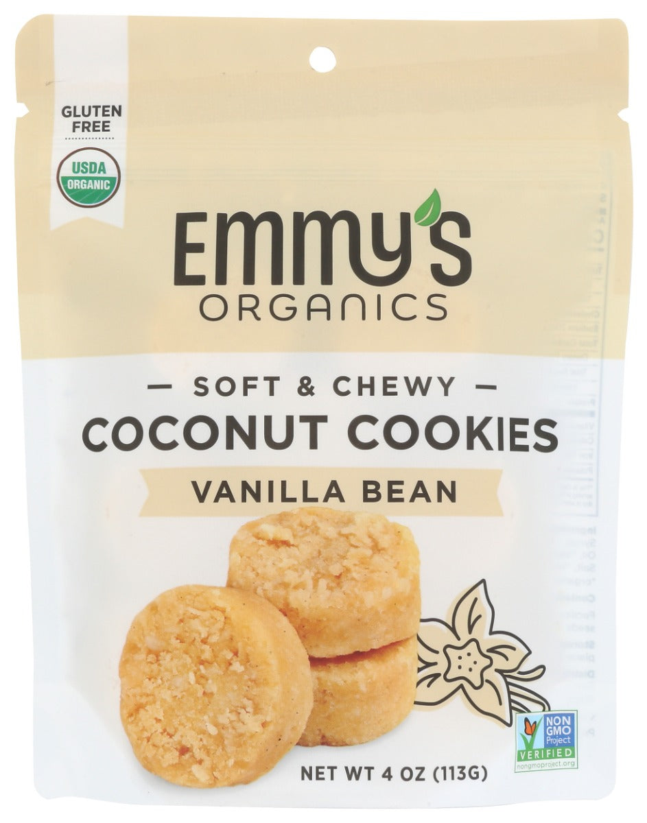 EMMYSORG: Vanilla Bean Coconut Cookies, 4 oz