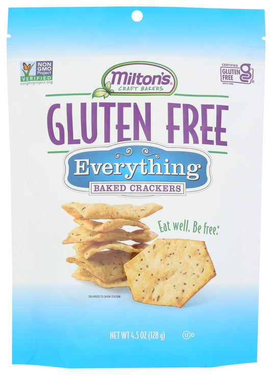 MILTONS: Everything Gluten Free Crackers, 4.5 oz