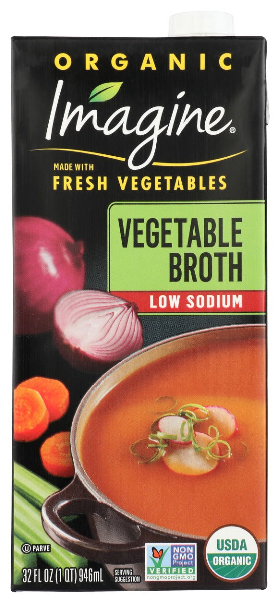 IMAGINE: Low Sodium Vegetable Broth, 32 oz