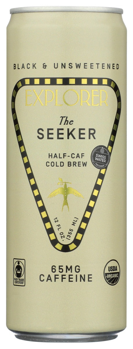 EXPLORER COLD BREW: The Seeker Half Caf Cold Brew Coffee, 12 fo