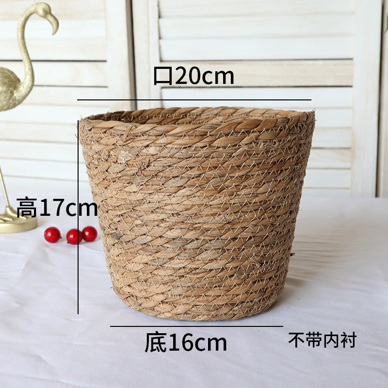 Creative Woven Rattan Flower Basket for Home Decor